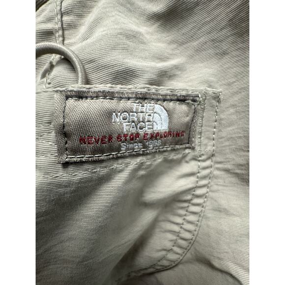 The North Face Shorts Women's 4 Nylon Tan Drawstring Short Gorpcore Hiking - Picture 4 of 7